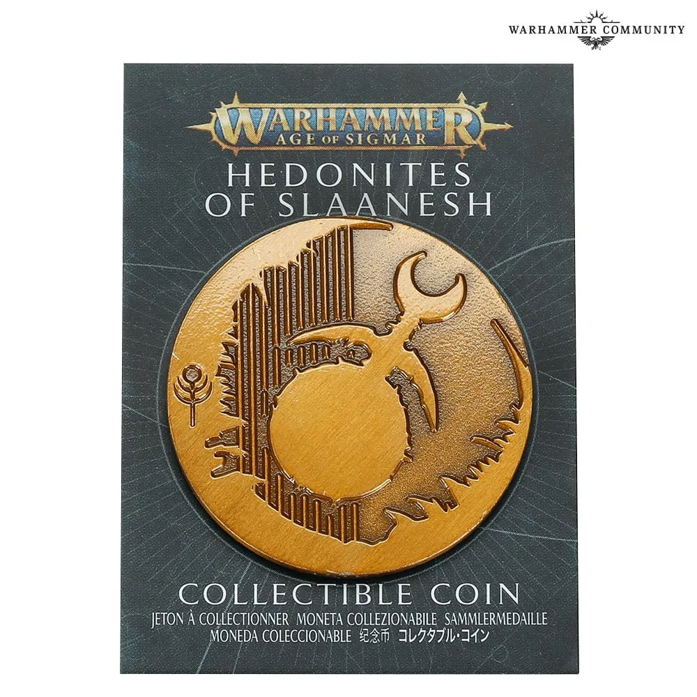 Hedonites of Slaanesh collectable coin