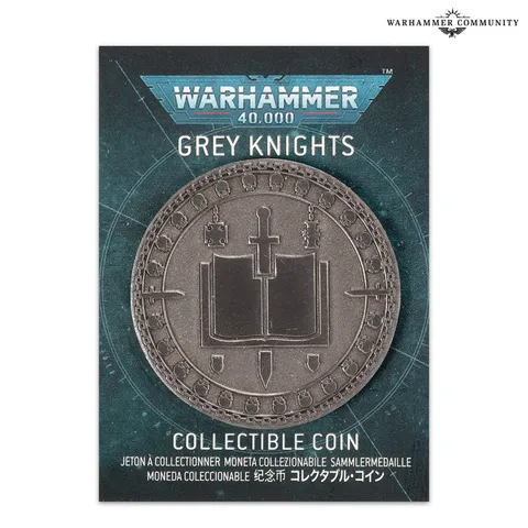 Grey Knights collectable coin