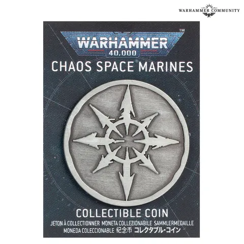 Chaos Space Marines collectable coin