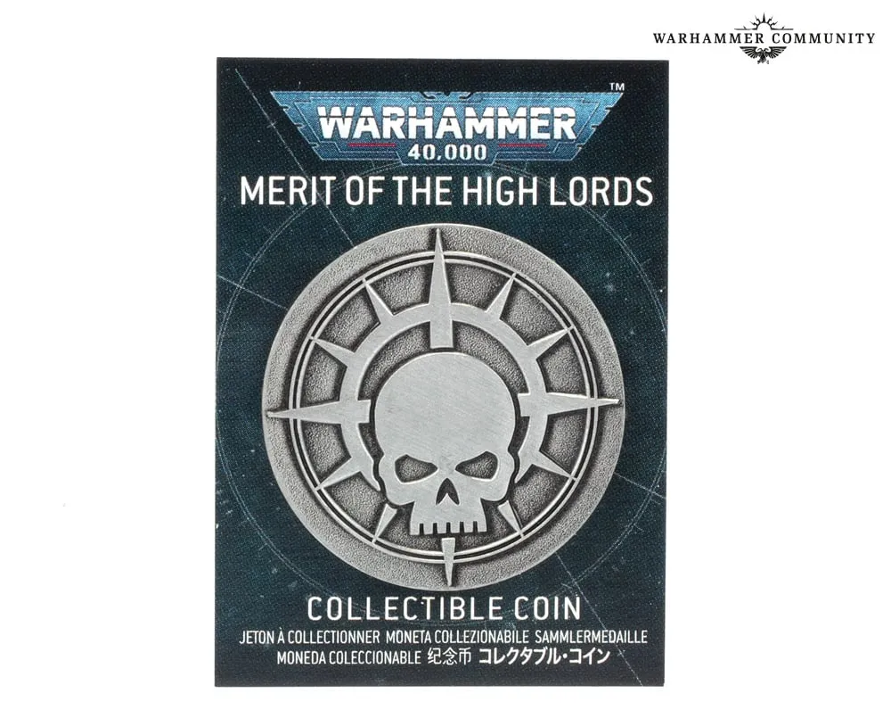 Merit of the High Lords collectable coin