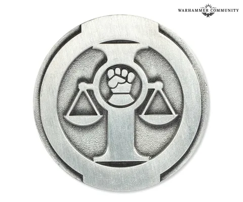 Adeptus Arbites collectable coin