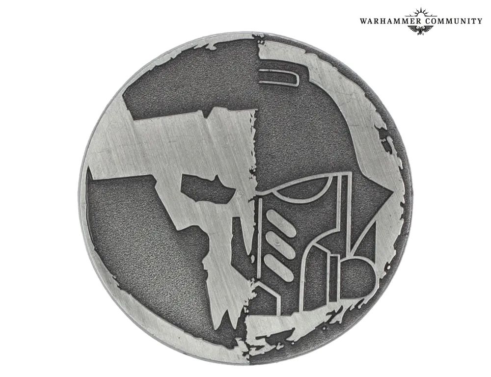 Old Foes (Orks vs. Space Marines) collectable coin